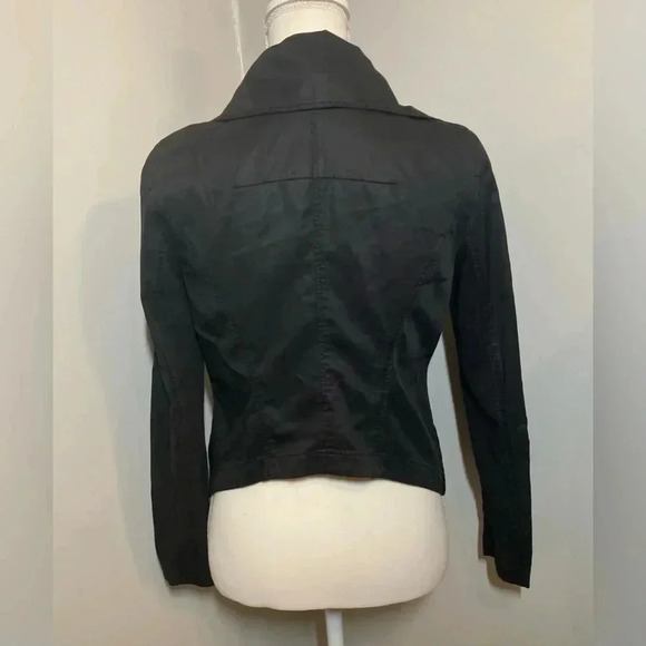 Armani Exchange Coat Black Asymmetrical Jacket Women’s Size Small MSRP $299 - Picture 6 of 10